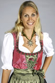Dirndl rosa/oliv